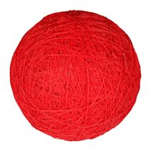 Boule tissu rouge ⌀ 6 cm - OSTARIA