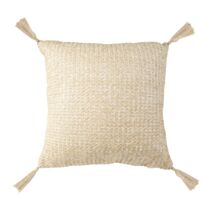 Coussin Epi avec pompoms 45 x 45 cm naturel - OSTARIA