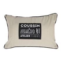 Coussin décoratif Atelier 30x50cm naturel - OSTARIA
