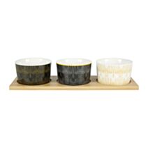Plateau apéro Urban céramique 30x10x10cm multicolore - OSTARIA
