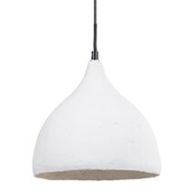 Suspension Ciment Portland Blanche 21,5x21,5x21,5cm 220V 60W