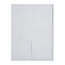 Décoration murale Lagos 45 x 60 cm bois blanc 2 assortis - OSTARIA