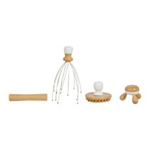Coffret de massage 4 pièces en bois - OSTARIA