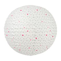 Boule japonaise à suspendre Ø35 cm coeurs - OSTARIA