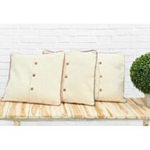 Coussin coton naturel 40 x 40 cm