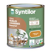 Vernis ultra résistant meubles et boiseries chêne clair satiné 0,5L - SYNTILOR