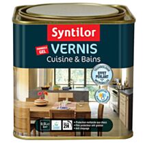 Vernis Waterproof Cuisine & Bain Biosourcé Chêne Clair Satiné 0.5L - SYNTILOR