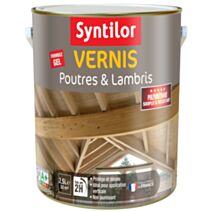 Vernis Poutres et Lambris 2,5L Blanc Syntilor