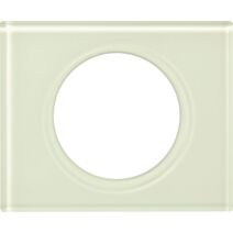 Plaque céliane matières 1 poste  finition Verre Kaolin - LEGRAND