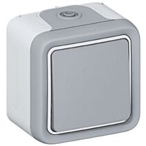 Interrupteur va et vient Plexo gris - LEGRAND