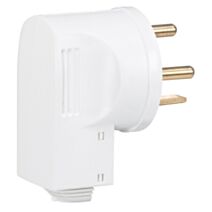 Fiche mâle 3 pôles + terre 380V avec serre-câble