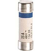 3 cartouches fusibles + témoin fusion 25a 10.3x31.5