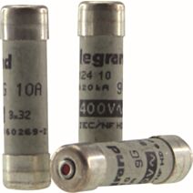 3 cartouches fusibles + témoin fusion 10a 8.5x31.5