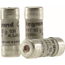 3 cartouches fusibles + témoin fusion 10a 10.3x25.8