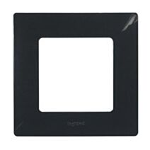 plaque laquée niloé 1 poste onyx - LEGRAND