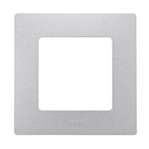 plaque irisée niloé 1 poste argent - LEGRAND