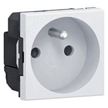prise de courant avec terre mosaic - 16 a - 2 modules - bornes auto - enjo blanc - LEGRAND