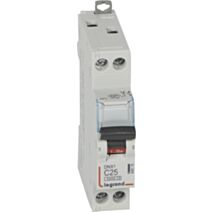 Disjoncteur phase+neutre c25 4500a 1m