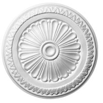 Rosace de plafond adhésive Donatella Ø32 cm blanc - DECOSA