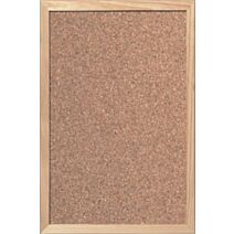 Tableau d'affichage liège cadre bois 900 mm x 600 mm x 15 mm - DECOSA