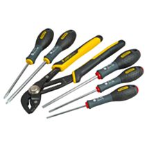Jeu de tournevis 6pcs stanley fatmax + pince multiprise a verrouillage 250mm - STANLEY