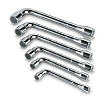 Jeu de 6 clés à pipe débouchées 12 pans