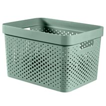 Panier de rangement infinity dots 17L vert - CURVER