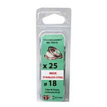 Oeillet x25 18mm acier inox