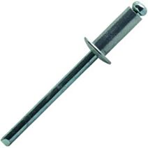 rivets aveugle 4.8x8 x96 pcs alu acier tête plate - FISCHER DAREX
