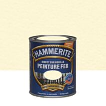 Peinture Métal Direct Sur Rouille Effet Martelé Blanc Brume 0,75L - HAMMERITE