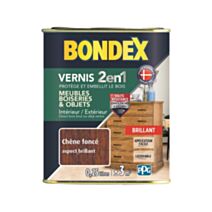 Vernis bois chêne fonce brillant 0,25l BONDEX
