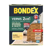 Vernis bois incolore brillant 0,5l BONDEX