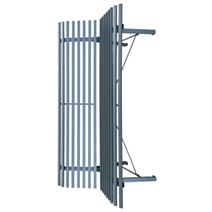 Banc de jardin America acier gris