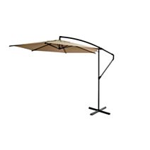 Parasol déporté rond ELIO Ø3m beige