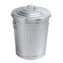 Poubelle de Jardin Américaine Acier Galvanisé 30L - GUILLOUARD