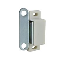 Loquet magnétique rectangle 4kg blanc x2