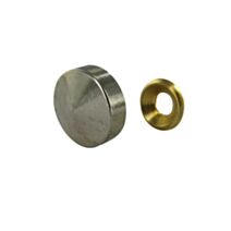 Cache vis D16mm en laiton chromé x4 - CIME
