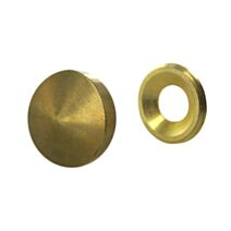Cache vis D22mm en laiton poli x4 - CIME