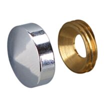 Cache vis D22mm en laiton chromé x4 - CIME