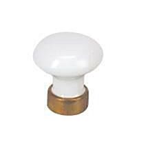 Bouton d35 porcelaine blanc