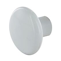 Bouton rond diamètre 35mm plastique blanc X6