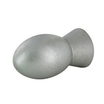Bouton Olive D15mm P.30mm Plastique gris alu