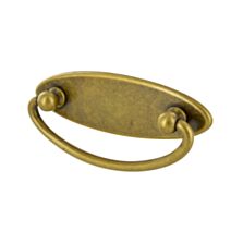 Poignée ovale bronze brillant entraxe 64 mm