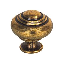 Bouton regence zamak bronze d25