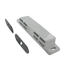 Loqueteau magnétique pour porte de meuble double force 2x4kg gâche fixe - CIME