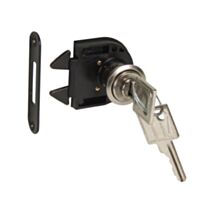 Serrure à cylindre à visser en applique pour porte coulissante