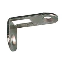 Gache tringle 34x20x2 coude argente