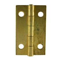 Charnière rectangle 35x22mm en laiton poli x2 - CIME