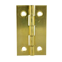 Charnière rectangle 50x30mm laiton poli x2
