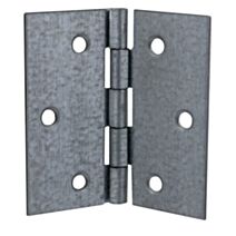 Charnière axe inox 50x50mm acier zingué x2